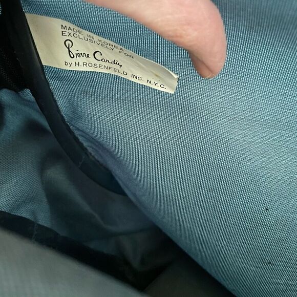 Vintage Pierre Cardin Blue Canvas Travel Tote - Picture 6 of 6